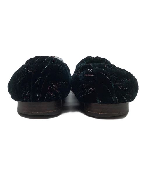 HENDER SCHEME（エンダースキーマ）HENDER SCHEME (エンダースキーマ) ベルベットスリッポン ブラック サイズ:26cmの古着・服飾アイテム
