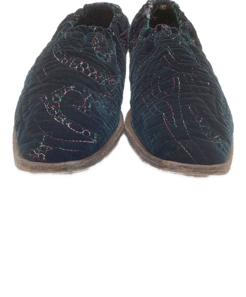 HENDER SCHEME（エンダースキーマ）HENDER SCHEME (エンダースキーマ) ベルベットスリッポン ブラック サイズ:26cmの古着・服飾アイテム