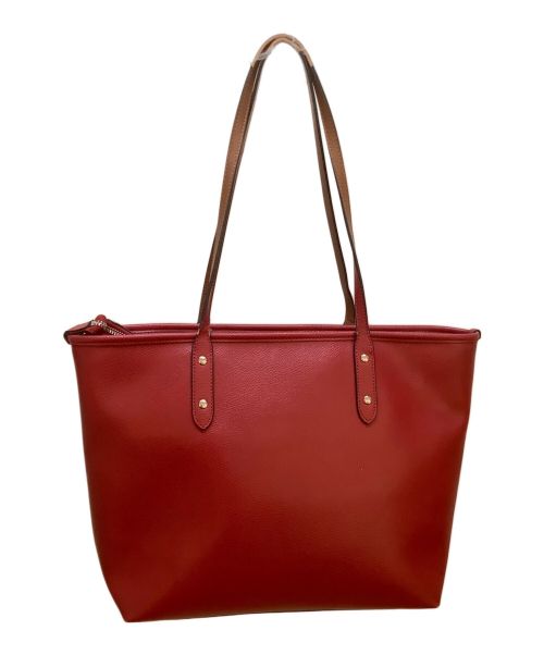 COACH（コーチ）COACH (コーチ) トートバッグ レッドの古着・服飾アイテム