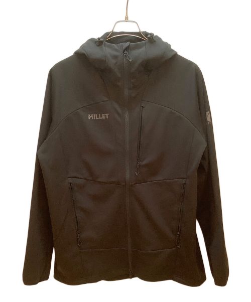 MILLET（ミレー）MILLET (ミレー) ウィンド シールド ストレッチ フーディ ブラック サイズ:2XLの古着・服飾アイテム