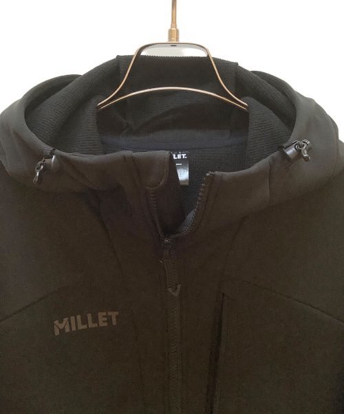 MILLET（ミレー）MILLET (ミレー) ウィンド シールド ストレッチ フーディ ブラック サイズ:2XLの古着・服飾アイテム