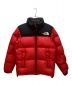 THE NORTH FACE（ザ ノース フェイス）の古着「ヌプシジャケット」｜レッド×ブラック