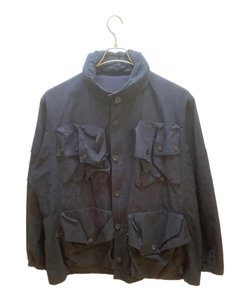 URU（ウル）URU (ウル) HOODED ZIP UP BLOUSON TYPE A ネイビー サイズ:2の古着・服飾アイテム