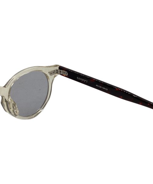 NEW.（ニュー）NEW. (ニュー) サングラス クリア×ブラウンの古着・服飾アイテム