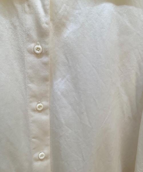 CABAN（キャバン）CABAN (キャバン) ウールツイルハイネックロングシャツ アイボリー サイズ:Ｓの古着・服飾アイテム