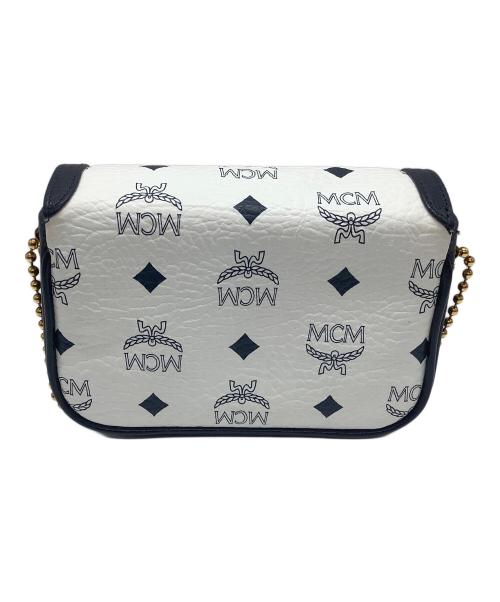 MCM（エムシーエム）MCM (エムシーエム) チェーンショルダーバッグ ホワイトの古着・服飾アイテム