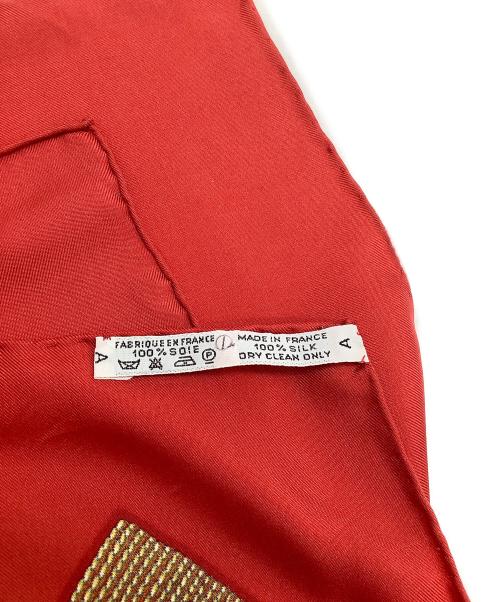 HERMES（エルメス）HERMES (エルメス) シルクスカーフ レッドの古着・服飾アイテム