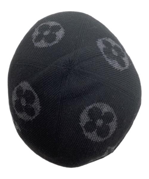 LOUIS VUITTON（ルイ ヴィトン）LOUIS VUITTON (ルイ ヴィトン) ニット帽 グレー×ネイビーの古着・服飾アイテム