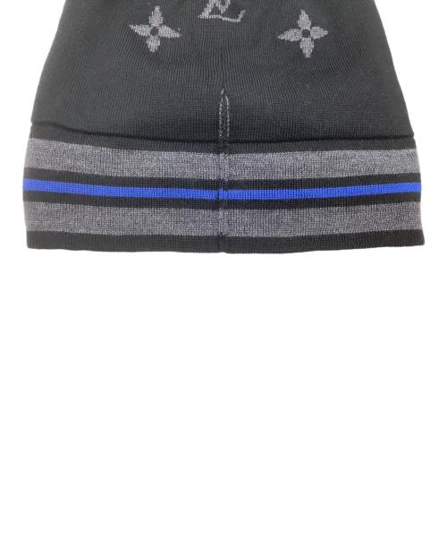 LOUIS VUITTON（ルイ ヴィトン）LOUIS VUITTON (ルイ ヴィトン) ニット帽 グレー×ネイビーの古着・服飾アイテム