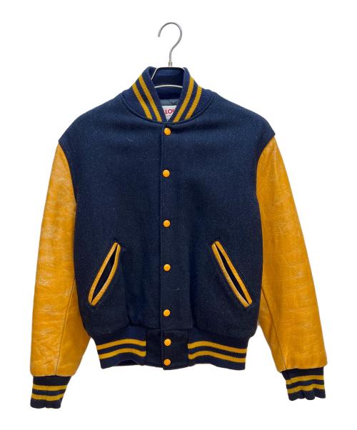 Holloway（ホロウェイ）Holloway (ホロウェイ) スタジャン ネイビー×イエロー サイズ:Sの古着・服飾アイテム