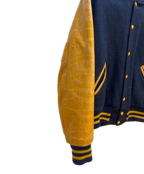Holloway（ホロウェイ）Holloway (ホロウェイ) スタジャン ネイビー×イエロー サイズ:Sの古着・服飾アイテム