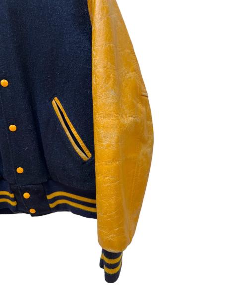 Holloway（ホロウェイ）Holloway (ホロウェイ) スタジャン ネイビー×イエロー サイズ:Sの古着・服飾アイテム