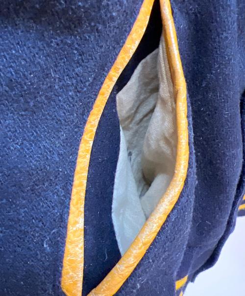 Holloway（ホロウェイ）Holloway (ホロウェイ) スタジャン ネイビー×イエロー サイズ:Sの古着・服飾アイテム