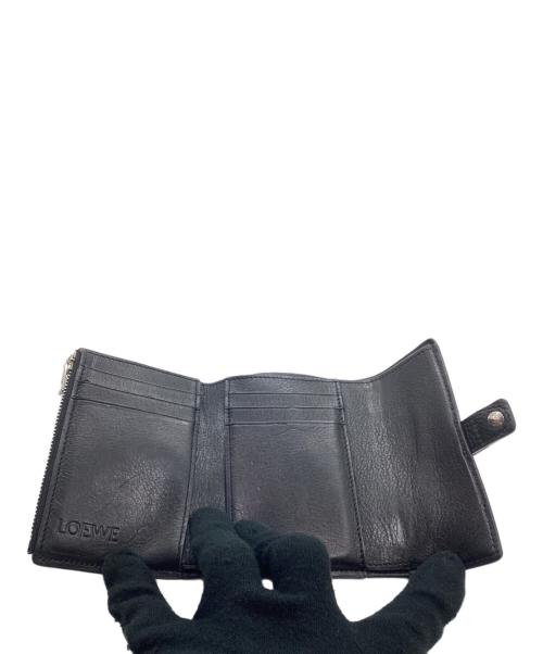 LOEWE（ロエベ）LOEWE (ロエベ) 3つ折り財布 ブラックの古着・服飾アイテム