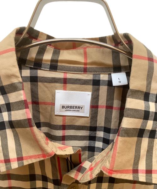 BURBERRY（バーバリー）BURBERRY (バーバリー) ノヴァチェックシャツ ブラウン サイズ:Lの古着・服飾アイテム