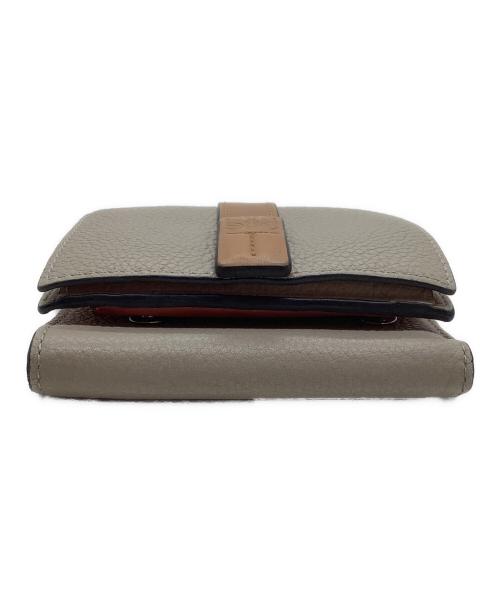 LOEWE（ロエベ）LOEWE (ロエベ) トライフォールドウォレット ピンクベージュの古着・服飾アイテム