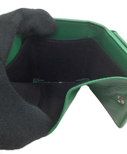 BALENCIAGA（バレンシアガ）BALENCIAGA (バレンシアガ) 3つ折り財布 グリーンの古着・服飾アイテム