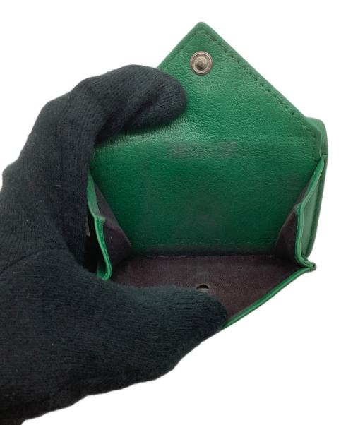 BALENCIAGA（バレンシアガ）BALENCIAGA (バレンシアガ) 3つ折り財布 グリーンの古着・服飾アイテム