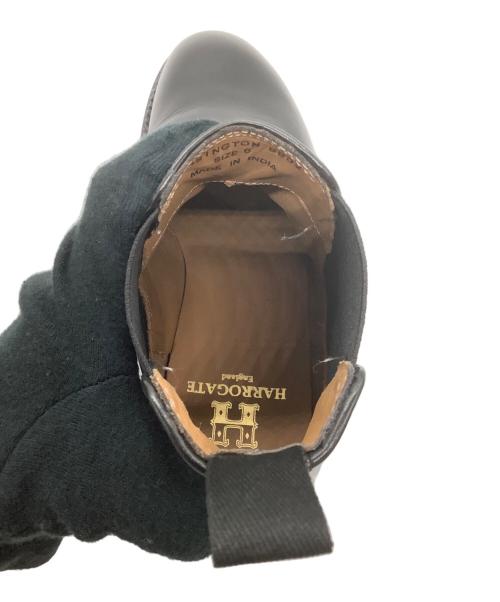 HARROGATE（ハロゲイト）HARROGATE (ハロゲイト) サイドゴアブーツ ブラック サイズ:25cmの古着・服飾アイテム