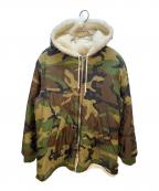 SUPREMEシュプリーム）の古着「17AW Reversible Sherpa Work Parka」｜オリーブ×ホワイト