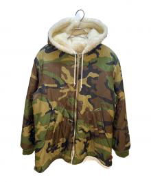 SUPREME（シュプリーム）の古着「17AW Reversible Sherpa Work Parka」｜オリーブ×ホワイト