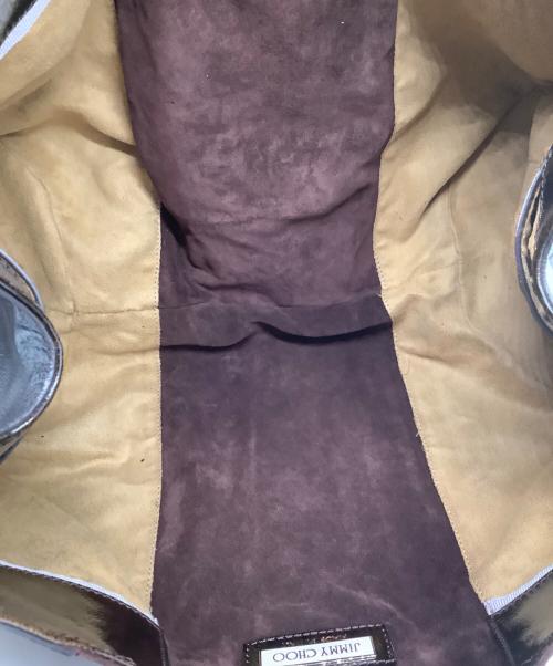 JIMMY CHOO（ジミーチュウ）JIMMY CHOO (ジミーチュウ) ハンドバッグ ブラウンの古着・服飾アイテム