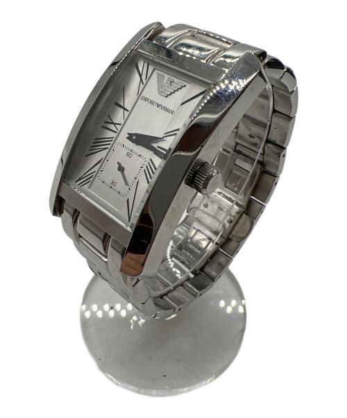 EMPORIO ARMANI（エンポリオアルマーニ）EMPORIO ARMANI (エンポリオアルマーニ) リストウォッチ ホワイトの古着・服飾アイテム