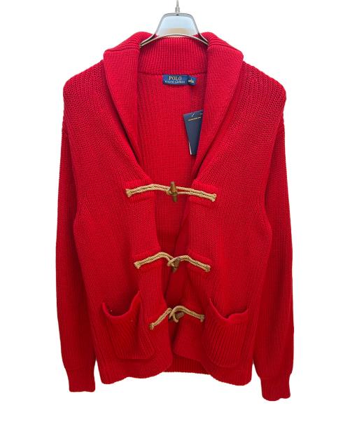 POLO RALPH LAUREN（ポロ・ラルフローレン）POLO RALPH LAUREN (ポロ・ラルフローレン) ダッフルカーディガン レッド サイズ:L 未使用品の古着・服飾アイテム