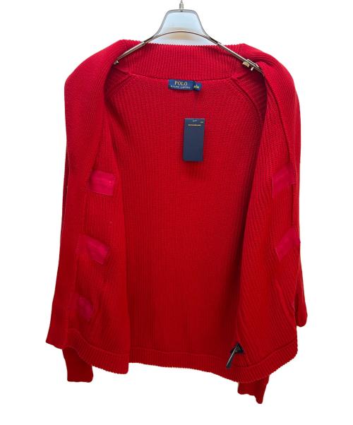POLO RALPH LAUREN（ポロ・ラルフローレン）POLO RALPH LAUREN (ポロ・ラルフローレン) ダッフルカーディガン レッド サイズ:L 未使用品の古着・服飾アイテム