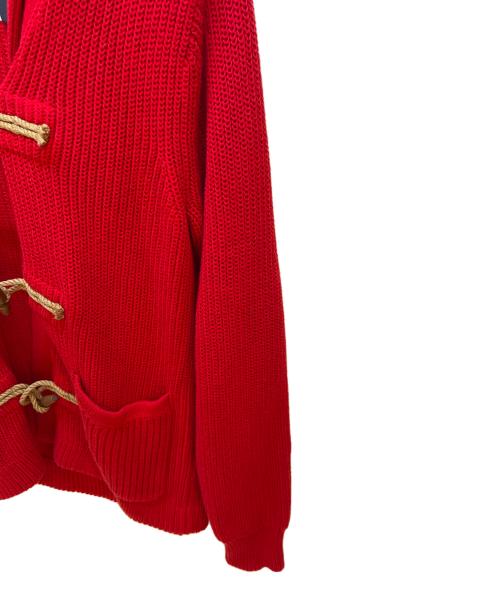 POLO RALPH LAUREN（ポロ・ラルフローレン）POLO RALPH LAUREN (ポロ・ラルフローレン) ダッフルカーディガン レッド サイズ:L 未使用品の古着・服飾アイテム