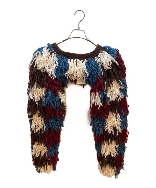 PAMEO POSE（パメオポーズ）PAMEO POSE (パメオポーズ) ショート丈シャギーニット マルチカラー サイズ:FREE 未使用品の古着・服飾アイテム