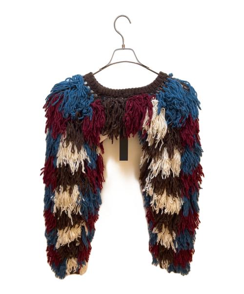 PAMEO POSE（パメオポーズ）PAMEO POSE (パメオポーズ) ショート丈シャギーニット マルチカラー サイズ:FREE 未使用品の古着・服飾アイテム