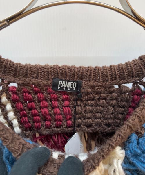 PAMEO POSE（パメオポーズ）PAMEO POSE (パメオポーズ) ショート丈シャギーニット マルチカラー サイズ:FREE 未使用品の古着・服飾アイテム