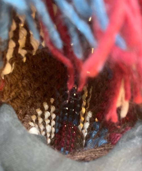 PAMEO POSE（パメオポーズ）PAMEO POSE (パメオポーズ) ショート丈シャギーニット マルチカラー サイズ:FREE 未使用品の古着・服飾アイテム