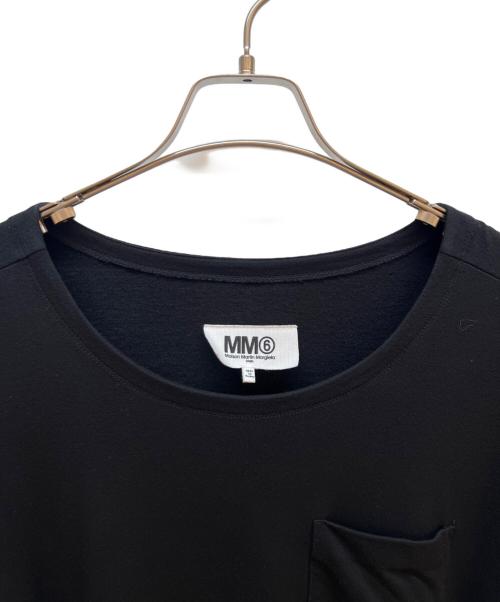 MM6 Maison Margiela（エムエムシックスメゾンマルジェラ）MM6 Maison Margiela (エムエムシックスメゾンマルジェラ) カットソー ブラック サイズ:XSの古着・服飾アイテム