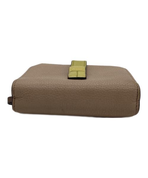 LOEWE（ロエベ）LOEWE (ロエベ) トライフォールドウォレット イエロー×ベージュの古着・服飾アイテム