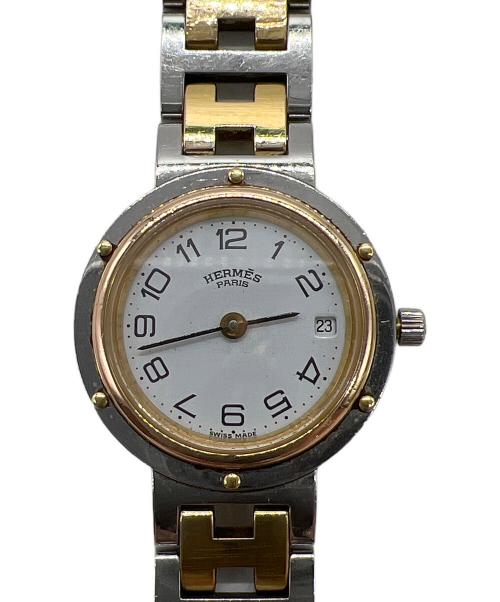 HERMES（エルメス）HERMES (エルメス) 腕時計/クリッパー ホワイトの古着・服飾アイテム