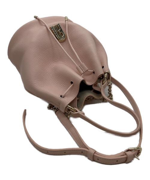 FURLA（フルラ）FURLA (フルラ) バケツ型トートバッグ ピンクの古着・服飾アイテム