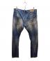 DSQUARED2 (ディースクエアード) ダメージデニムパンツ ブルー サイズ:46：10000円