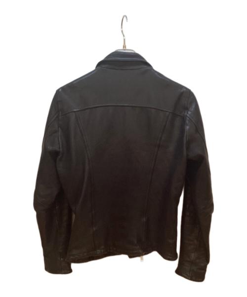 black by VANQUISH（ブラック バイ バンキッシュ）black by VANQUISH (ブラック バイ バンキッシュ) ダブルライダースジャケット ブラック サイズ:Mの古着・服飾アイテム