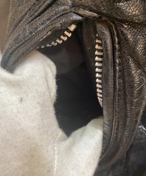 black by VANQUISH（ブラック バイ バンキッシュ）black by VANQUISH (ブラック バイ バンキッシュ) ダブルライダースジャケット ブラック サイズ:Mの古着・服飾アイテム