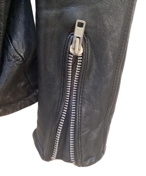 black by VANQUISH（ブラック バイ バンキッシュ）black by VANQUISH (ブラック バイ バンキッシュ) ダブルライダースジャケット ブラック サイズ:Mの古着・服飾アイテム