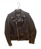 Schottショット）の古着「ダブルライダースジャケット」｜ブラック