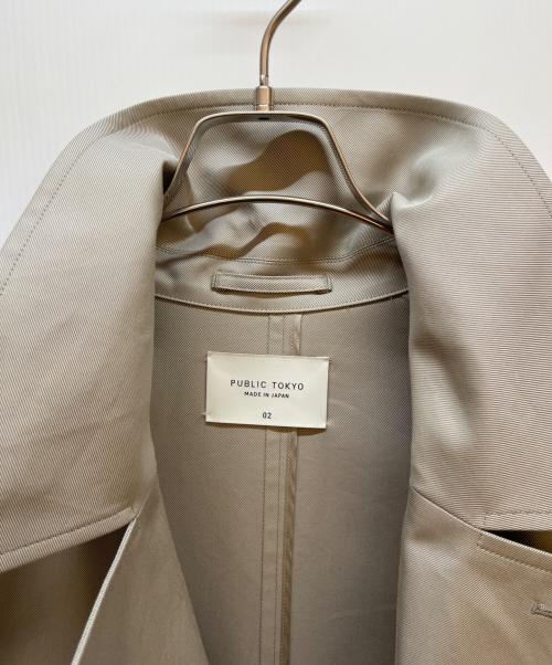 PUBLIC TOKYO（パブリックトウキョウ）PUBLIC TOKYO (パブリックトウキョウ) トレンチコート ベージュ サイズ:Mの古着・服飾アイテム