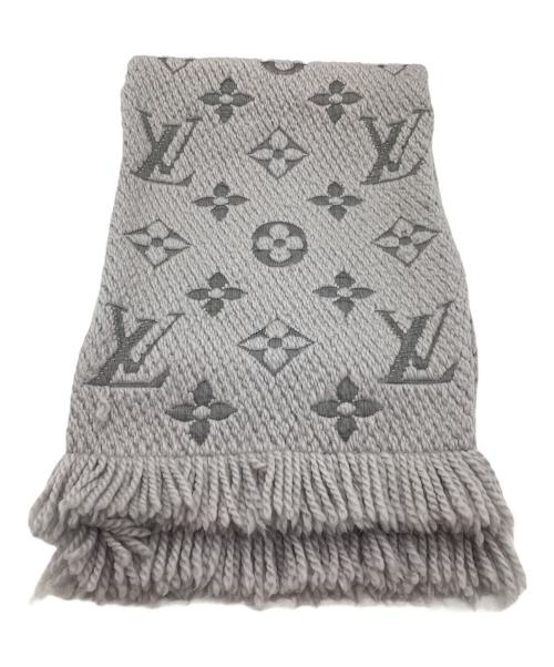 LOUIS VUITTON（ルイ ヴィトン）LOUIS VUITTON (ルイ ヴィトン) ウールマフラー グレーの古着・服飾アイテム