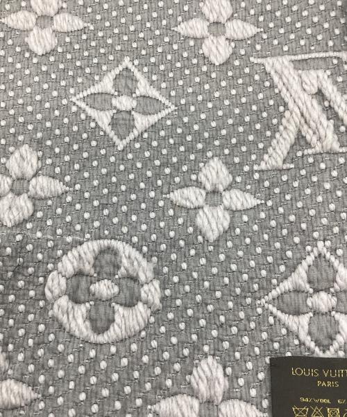 LOUIS VUITTON（ルイ ヴィトン）LOUIS VUITTON (ルイ ヴィトン) ウールマフラー グレーの古着・服飾アイテム