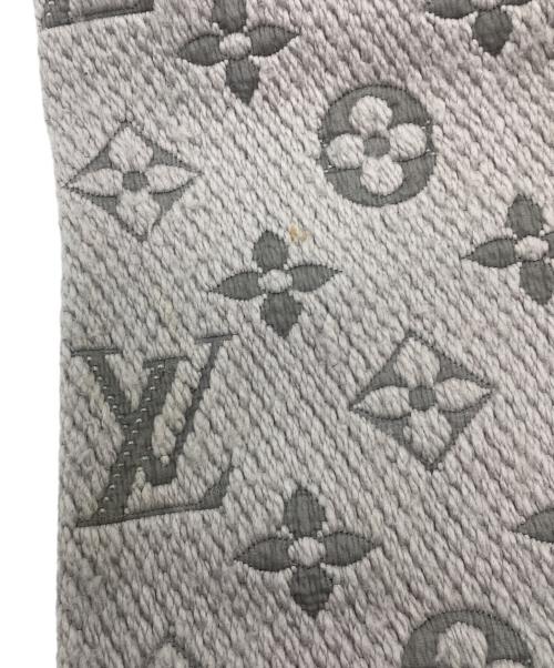 LOUIS VUITTON（ルイ ヴィトン）LOUIS VUITTON (ルイ ヴィトン) ウールマフラー グレーの古着・服飾アイテム