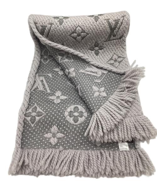 LOUIS VUITTON（ルイ ヴィトン）LOUIS VUITTON (ルイ ヴィトン) ウールマフラー グレーの古着・服飾アイテム