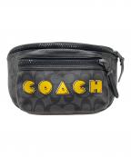COACHコーチ）の古着「ボディーバッグ」｜ブラック×イエロー