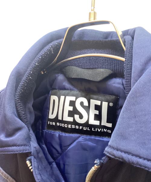 DIESEL（ディーゼル）DIESEL (ディーゼル) 中綿ブルゾン ネイビー サイズ:Sの古着・服飾アイテム